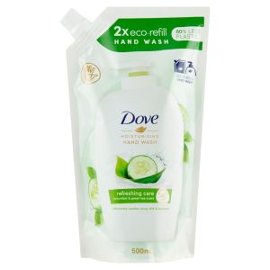 Dove течен сапун 500 мл. - Краставица, мека опаковка, пълнител