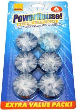 Power House WC дискчета "синя вода" за почистване на тоалетна 6 бр.