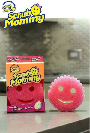 Комплект (4 гъби) 2 Scrub Mommy + 2 Scrub Daddy недраскащи