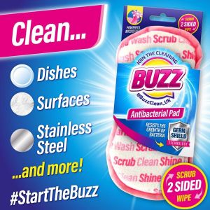 BUZZ двустранна гъба pink