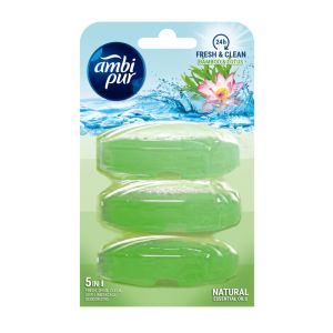 Ambi Pur WC ароматизатор пълнители 3 бр x 55 гр. - бамбук и лотос