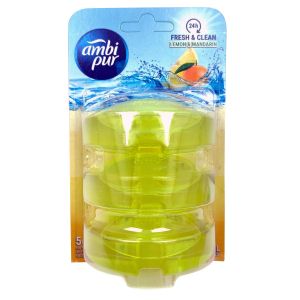 Ambi Pur WC ароматизатор пълнители 3 бр x 55 гр. - Мандарина и Лимон
