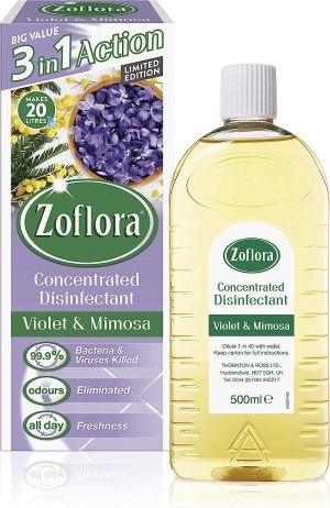 Zoflora концентрат дезинфектант 500 мл. (=20 л.) - Виолетка и мимоза
