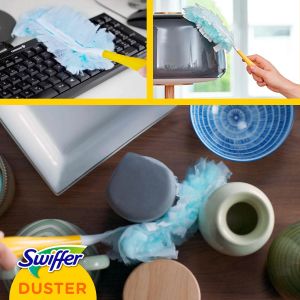 Swiffer Duster СТАРТОВ комплект за почистване на прах дръжка с 1 бр. пухче