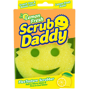 Scrub Daddy COLORS недраскаща гъба за почистване - Lemon