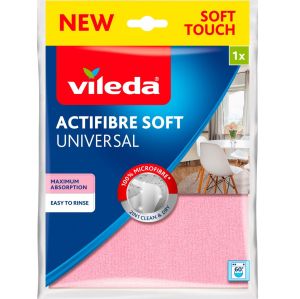Vileda кърпа 38х36 / 1 бр - Active (fibre) SOFT микрофибърна мека 