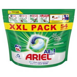 Ariel капсули за бяло пране - 54 броя 
