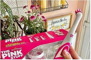 Star Drops The Pink Stuff комплект паста за почистване 2 бр.х 500 гр. + ел.четка с 4 приставки