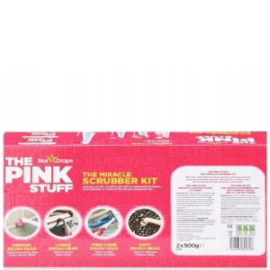 Star Drops The Pink Stuff комплект паста за почистване 2 бр.х 500 гр. + ел.четка с 4 приставки