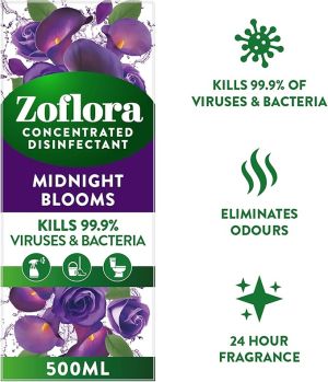 Zoflora концентрат дезинфектант 500 мл. (=20 л.) - Midnight Bloom