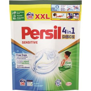 PERSIL 4в1 капсули за пране 38 бр - SENSITIVE Алое вера 