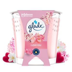 Glade Moments ароматна свещ 129 г. - I LOVE YOU