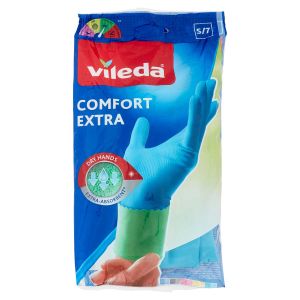 Vileda Extra Confort ръкавици домакински, размер S - сини