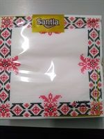 Салфетки SANTIA лукс с принт българска шевица 40 бр. 