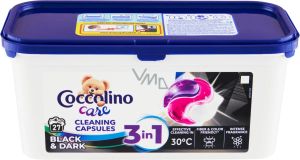 Coccolino 3 в 1 Капсули за пране 27 броя Черно и тъмно пране